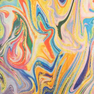 Digital print fabric Mango silk / Design 1