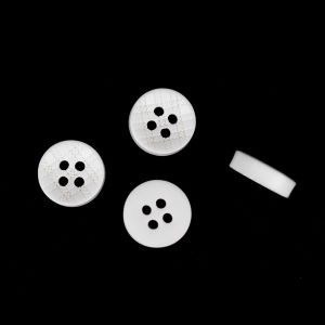 Simple button 11 mm / White