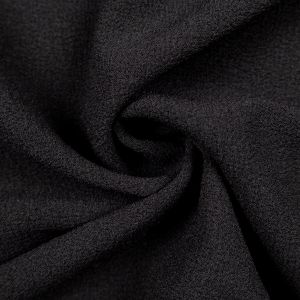 Plain faux silk / Black