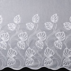 Embroidered curtain voile / Foglia