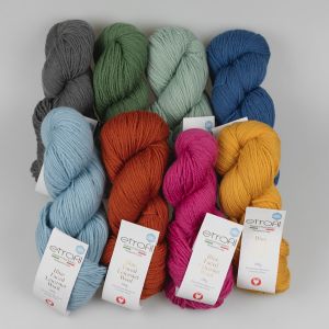 Yarn Etrofil Blue Faced Leicester Wool 100 g / Different tones