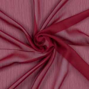 Plain faux silk / Red