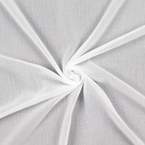 Plain faux silk / White