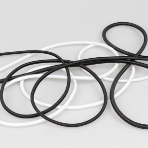 Round elastic / Different sizes / Black & White