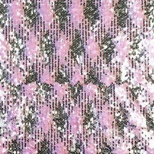 Reversible sequin fabric / Pink-Silver