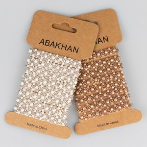 Pearl and diamante trim 10 mm / 1 m / Different shades