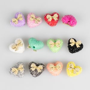 Heart Rhinestone Bead Pack / Different shades