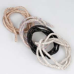 Rhinestone cord trim 6 mm / Different shades