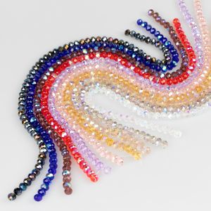Faceted pearls 8 mm / Different shades
