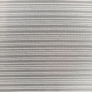 Curtain voile with leadband / White