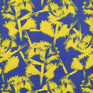 Printed Viscose Crincle / Blue