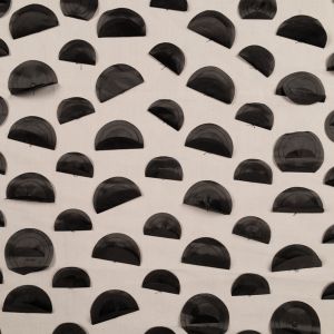 3D Lace fabric / Black