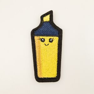 Iron-on motif / Yellow marker
