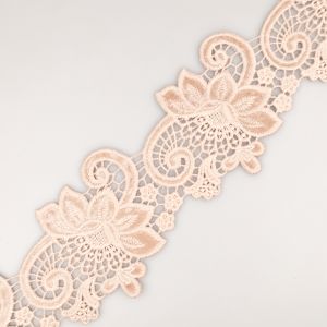 Guipure lace 80 mm / Dusky pink