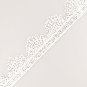 Guipure lace 35 mm / White