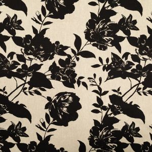 Printed linen cotton / D4