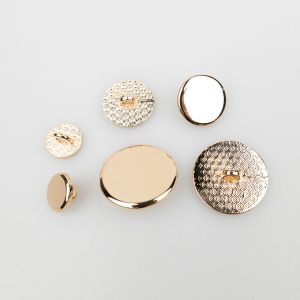 Metal shank button / Golden / Different sizes