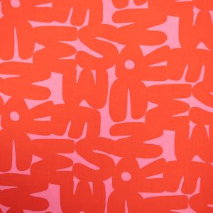 Printed viscose / Pink-Red