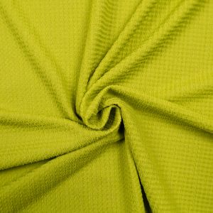 Stretch satin with crinkle effec / Lime