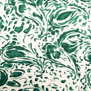 Viscose satin / White-Green