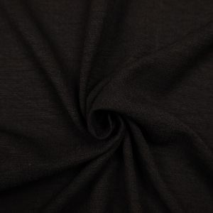 Linen like dress fabric / Black
