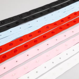 Ribbon with snap fasteners 18 mm 2 sides / Different shades