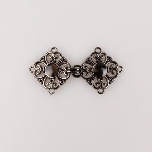 Norwegian fasteners 45 mm / Black-silver