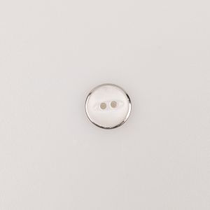 Shirt button with shiny edge 13 mm / Mother of Pearl