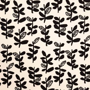 Print cotton / Cream-Black