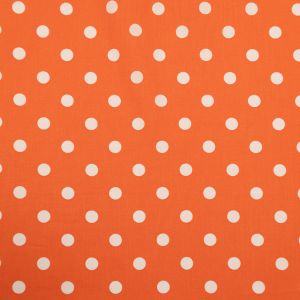 Print cotton / Orange-White