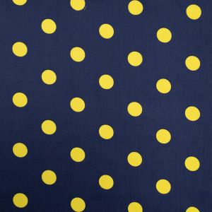 Print cotton / Navy-Yellow