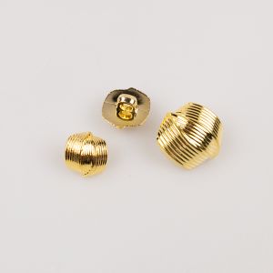 Metal shank button / Differend sizes / Gold