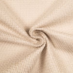 Chenille furniture fabric Eden / Cream