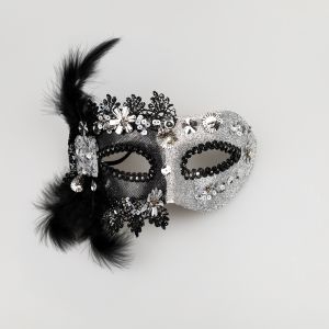 Elegant carnival mask / WFCM3 Silver