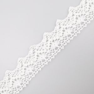 Cotton lace 45 mm / White