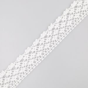 Cotton lace 40 mm / White