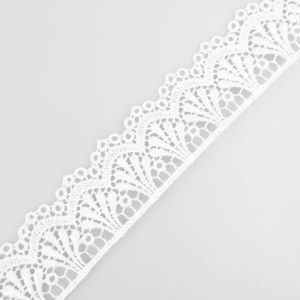 Guipure lace 45 mm / White