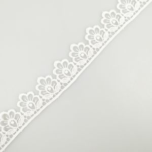 Guipure lace 25 mm / White