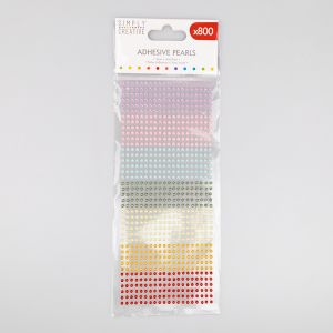 Self-adhesive pearls 3 mm / Rainbow