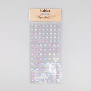 Self-adhesive pearls Heart / Different sizes