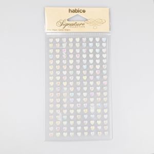 Self-adhesive pearls 6 mm / Heart