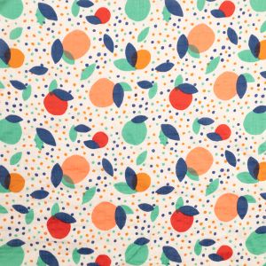 Printed cotton Seersucker / D2