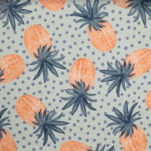 Printed cotton Seersucker / D13 Pineapple