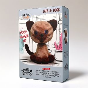 Amigurumi Craft Cats & Dogs Knitty Critter / Mocha Siamese