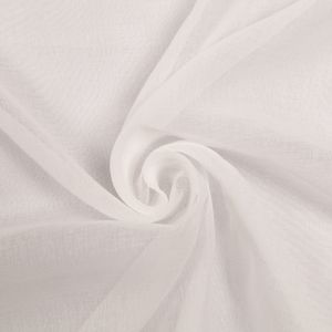 Curtain voile Dolly with leadband / White
