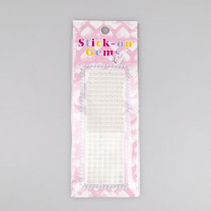 Self-adhesive stones 3 mm / White