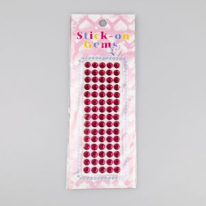 Self-adhesive stones 6 mm / Red