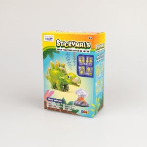 Children Craft Kit Stickymals 3D Dino Model Stickers / Stegosaurus