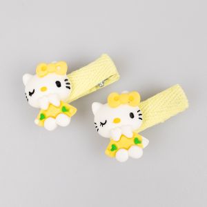 Hair clip / Kitty / Yellow