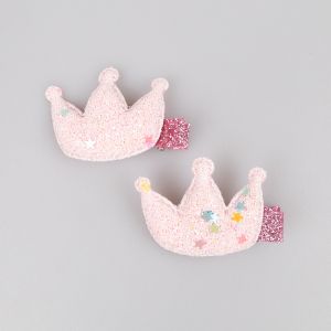 Hair clip / Crowns / Pink